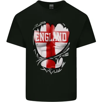 Тренажерный зал, Крест Святого Георгия, Английский флаг, Англия, Мужская хлопковая футболка