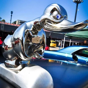 Украшение капота автомобиля Angry Duck, наклейка на передний капот автомобиля, наклейка на приборную панель автомобиля, сплав, прочный декор в виде утки для украшения автомобиля, Аксессуары