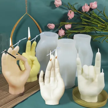 Форма для ароматических свечей своими руками, разнообразные жесты, подходит для различных домашних условий и креативных подарков
