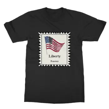 Футболка Liberty Stamp USA Classic унисекс, мужской топ, женский