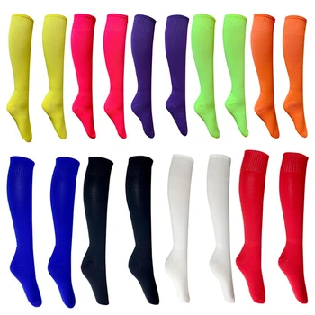 Футбольные носки для футбола Дышащие Спортивные носки для регби на открытом воздухе Выше колена Волейбол Бейсбол Хоккей Длинные носки для взрослых