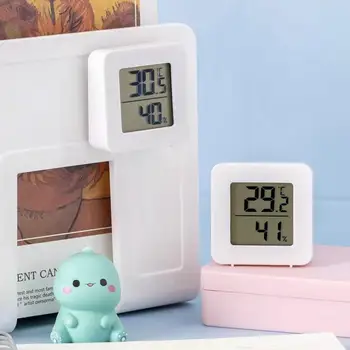 Цифровой термометр Гигрометр ЖК-экран Монитор температуры и влажности Датчик метеостанции Датчик для домашнего офиса в гостиной