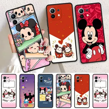 Чехол Для Xiaomi Poco X3 NFC Mi 11 Lite 11T 10T Pro 5G 12x4x5 Note 10 13 10T 9T F1 Чехол Для телефона TPU Cute Disney Mickey Minnie